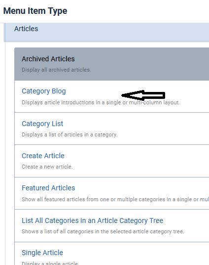 تنظیمات برای نمایش تصاویر در (Category Blog) در جوملا ۵